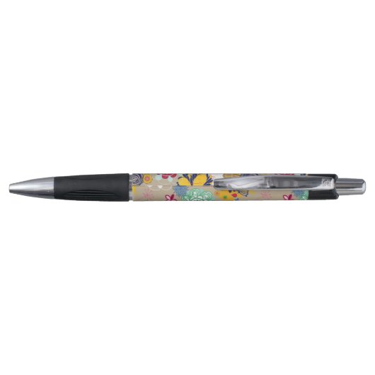 Floral patroon in retro-stijl 3 pen (Achterkant)