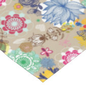 Floral patroon in retro-stijl 3 tafelkleed (Gekanteld)