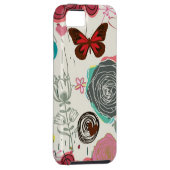 Floral patroon in retro-stijl 5 Case-Mate iPhone case (Back/Rechts)