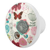 Floral patroon in retro-stijl 5 keramische knop (Rechts)