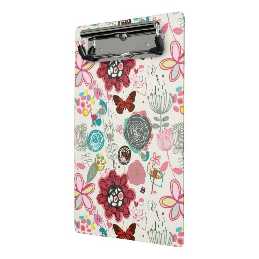 Floral patroon in retro-stijl 5 mini klembord (Angled2)