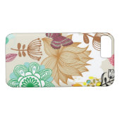 Floral patroon in retro-stijl Case-Mate iPhone case (Achterkant (Horizontaal))