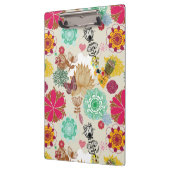 Floral patroon in retro-stijl klembord (Links)