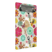 Floral patroon in retro-stijl mini klembord (Schuin)