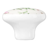 Floral patroon keramische knop (Zijkant)