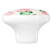 Floral patroon keramische knop (Zijkant)