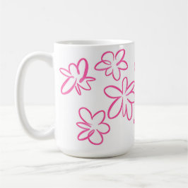 Floral patroon koffiemok