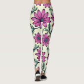 Floral patroon leggings (Achterkant)