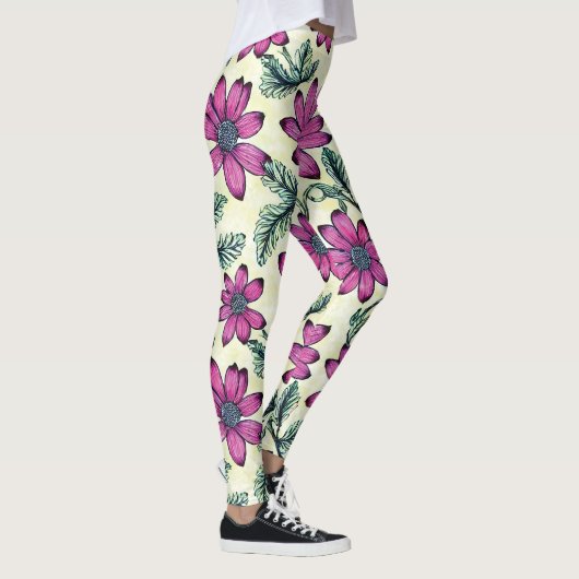 Floral patroon leggings (Rechts)