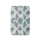 Floral patroon met roos badmat (Voorkant Verticaal)