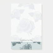 Floral patroon met roos post-it® notes (Voorkant)