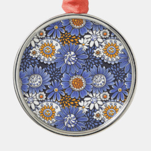 Floral patroon metalen ornament