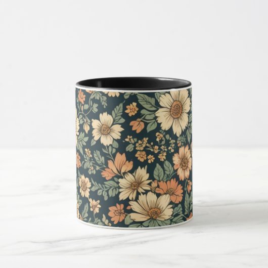 Floral patroon mok (Midden)