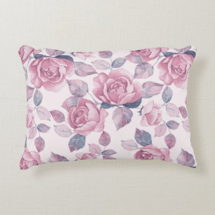 Floral patroon. rozen decoratief kussen
