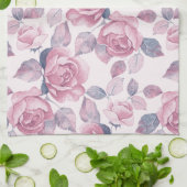 Floral patroon. rozen theedoek (Gevouwen)