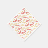 Floral patroon servetten (Hoek)