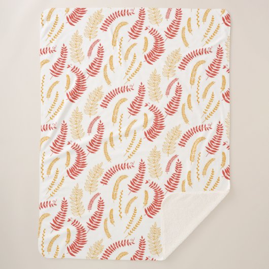 Floral patroon sherpa deken (Voorkant)