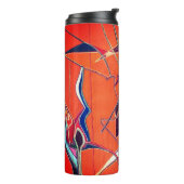 Floral patroon thermosbeker (Gedraaid links)