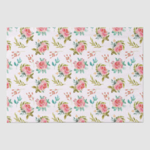 Floral patroon tissuepapier