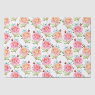 Floral patroon tissuepapier