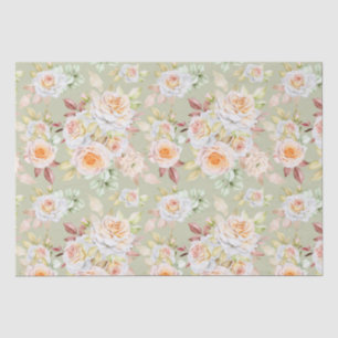 Floral patroon tissuepapier