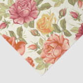 Floral patroon tissuepapier (Detail)