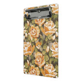  Floral patroon van gele rozen Mini Klembord (Angled2)