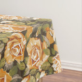  Floral patroon van gele rozen Tafelkleed (Voorbeeld)