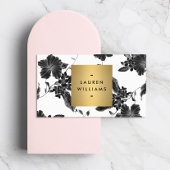  floral patroon visitekaartje