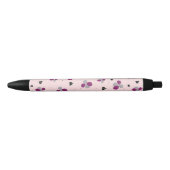 Floral patroon zwarte inkt pen (Voorkant)