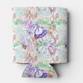 Floral Pattern 10 Blikjeskoeler (Achterkant)