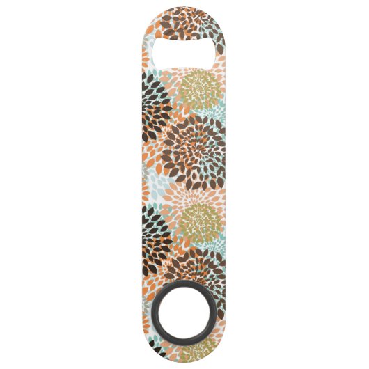 Floral Pattern 10 Speed Flessenopener (Voorkant)