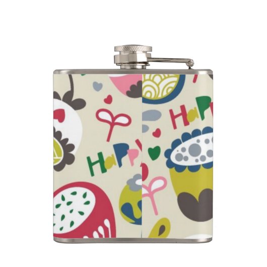 Floral Pattern 11 Heupfles (Achterkant)