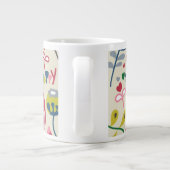 Floral Pattern 11 Jumbo Beker (Achterkant)