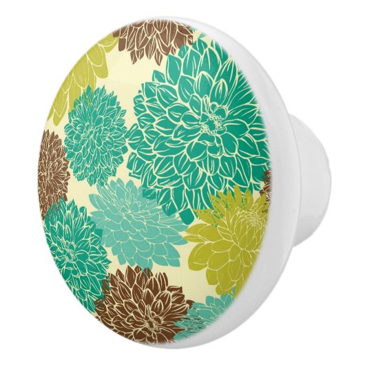 Floral Pattern 11 Keramische Knop (Rechts)