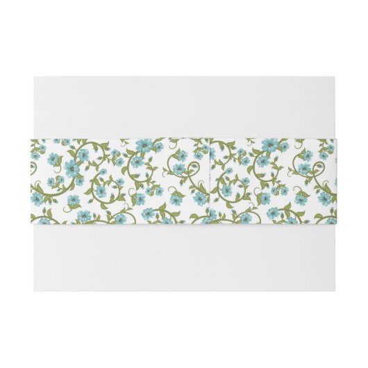 Floral Pattern 11 Uitnodigingen Wikkel (Achterkant Voorbeeld)