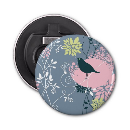 Floral Pattern 12 Button Flesopener (Voorkant)