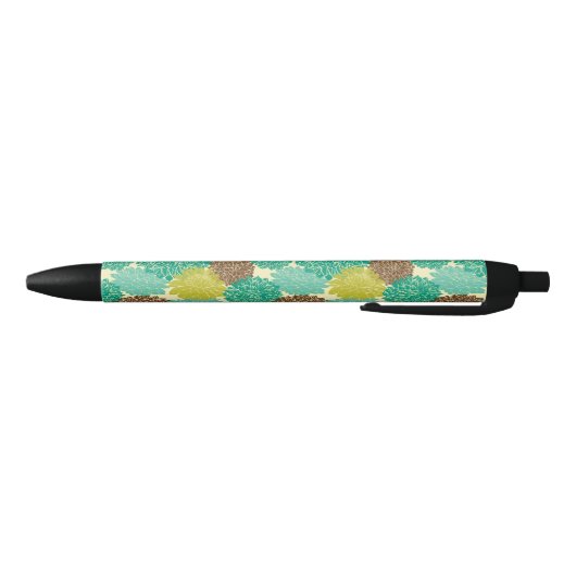 Floral Pattern 12 Zwarte Inkt Pen (Bodem)