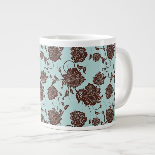 Floral Pattern 13 Extra Grote Beker (Voorkant rechts)