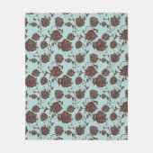 Floral Pattern 13 Fleece Deken (Voorkant)