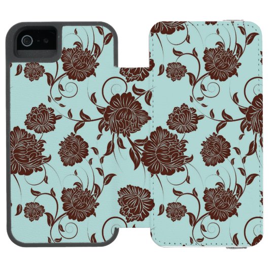 Floral Pattern 13 Incipio iPhone Portemonnee Hoesje (Agenda Open)