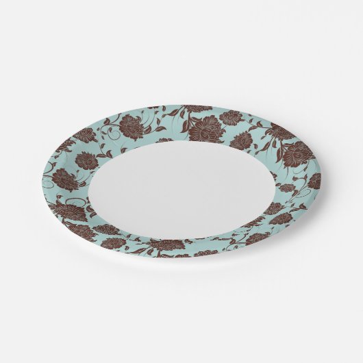 Floral Pattern 13 Papieren Bordje (Gekanteld)