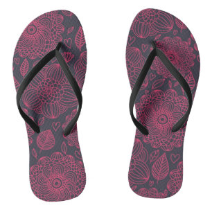 Floral Pattern 13 Teenslippers