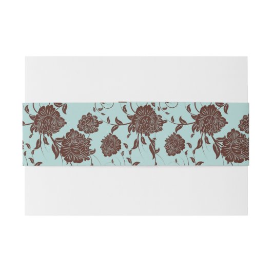 Floral Pattern 13 Uitnodigingen Wikkel (Achterkant Voorbeeld)