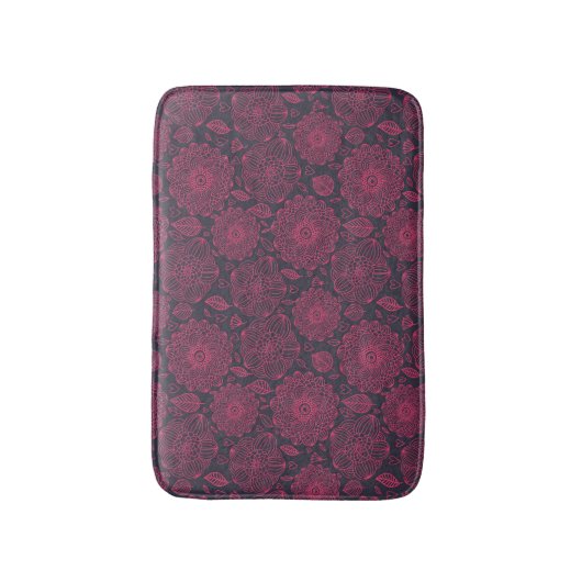 Floral Pattern 14 Badmat (Voorkant Verticaal)