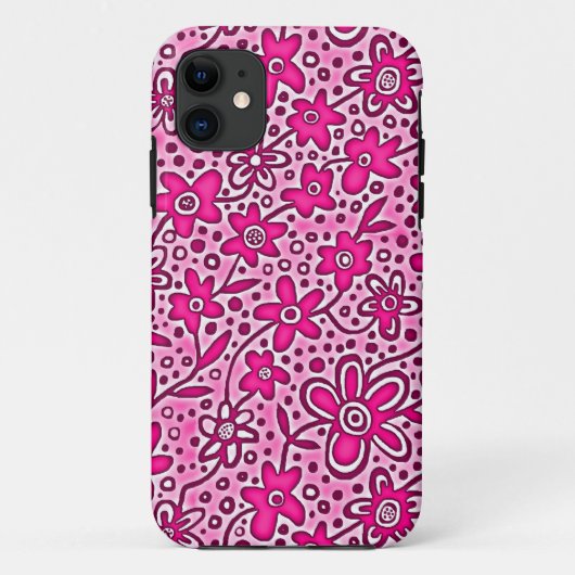 Floral Pattern 190112v2 Case-Mate iPhone Case (Achterkant)