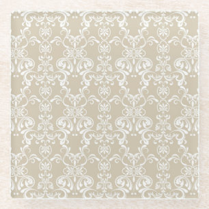 Floral Pattern 2 Glazen Onderzetter