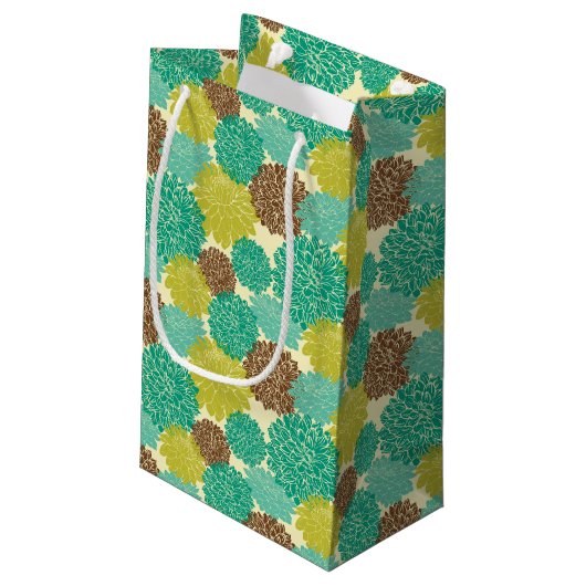 Floral Pattern 2 Klein Cadeauzakje (Achterkant Gekanteld)