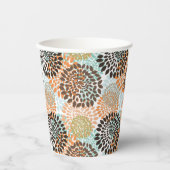 Floral Pattern 3 Papieren Bekers (Voorkant)