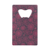 Floral Pattern 4 Kredietkaart Flessenopener (Achterkant)